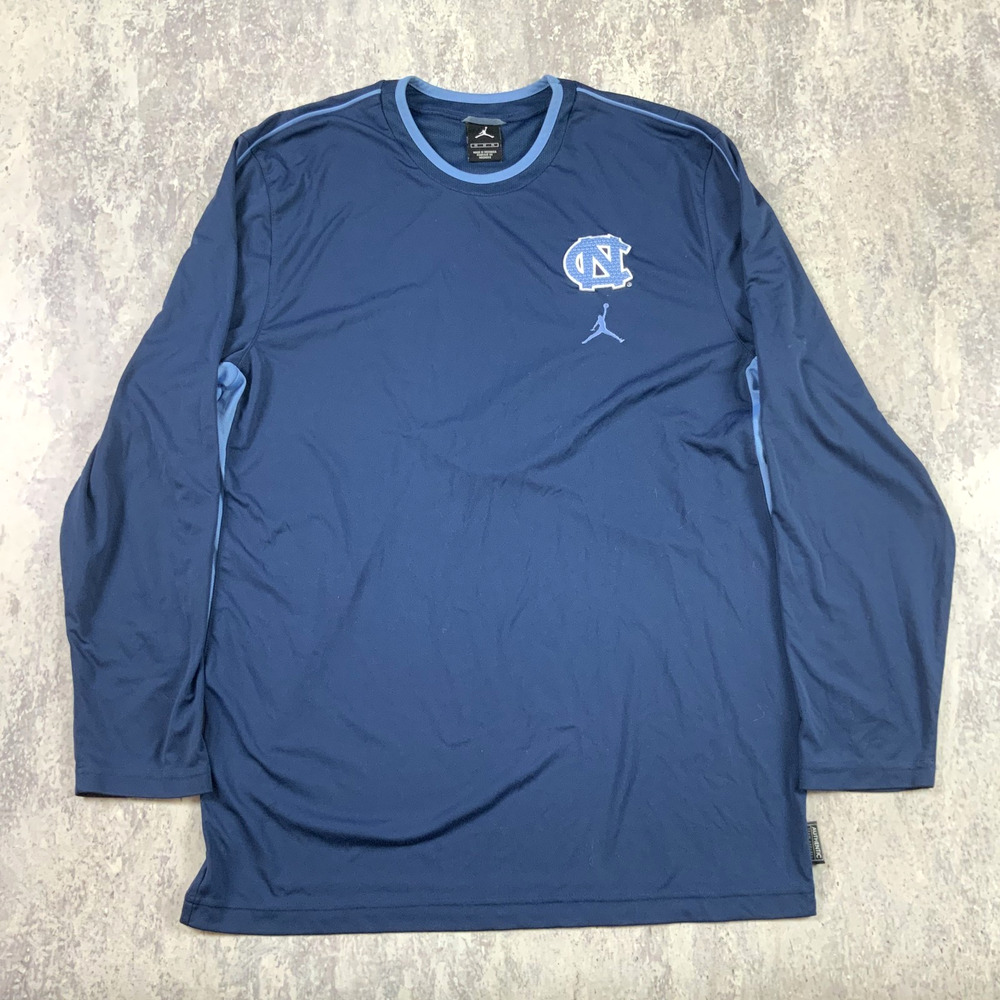 Nike Air Jordan North Carolina Tar Heels Shirt Mens Medium Blue Basketball